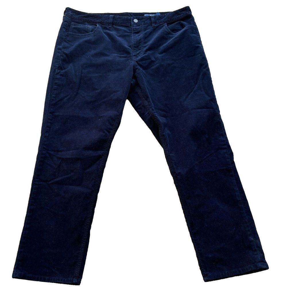 Marthas‎ Vinyard Navy Blue Corduroy Pants Men's 40x30 Stretch